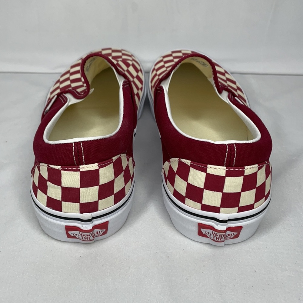 Vans checkerboard slip-on shoes-rumba red/white - Picture 3 of 6